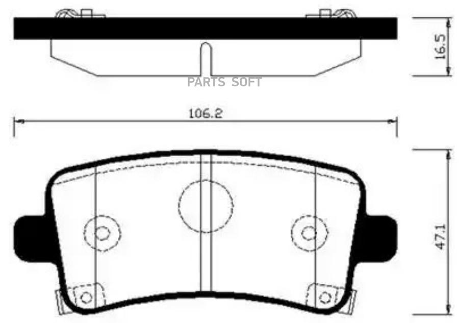 

Тормозные колодки HSB hp2025