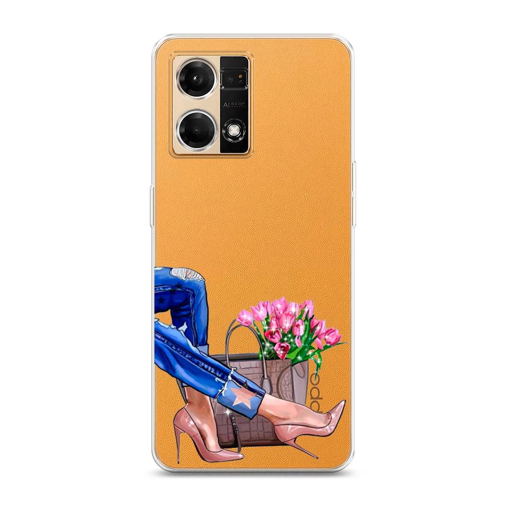

Чехол Awog на Oppo Reno 7 4G/8 4G "Каблучки", Разноцветный