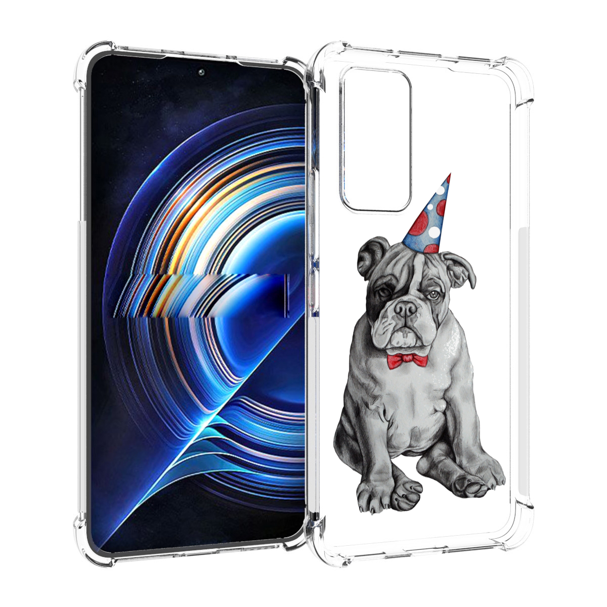 

Чехол MyPads праздничный щенок для Tecno Camon 19 Neo, Прозрачный, Tocco