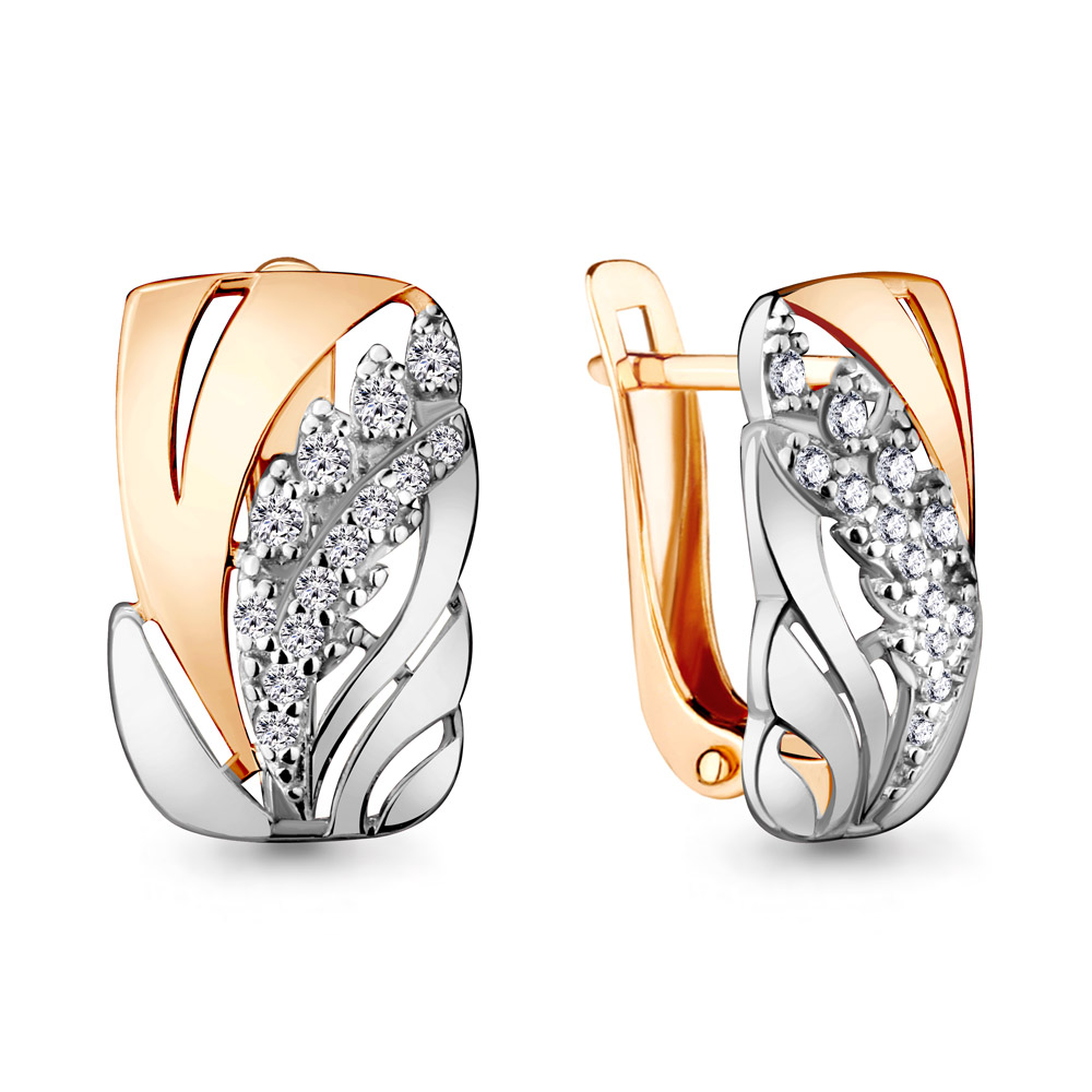 

Серьги из серебра с фианитом Aquamarine 45772А_925_з, 45772А_925_з