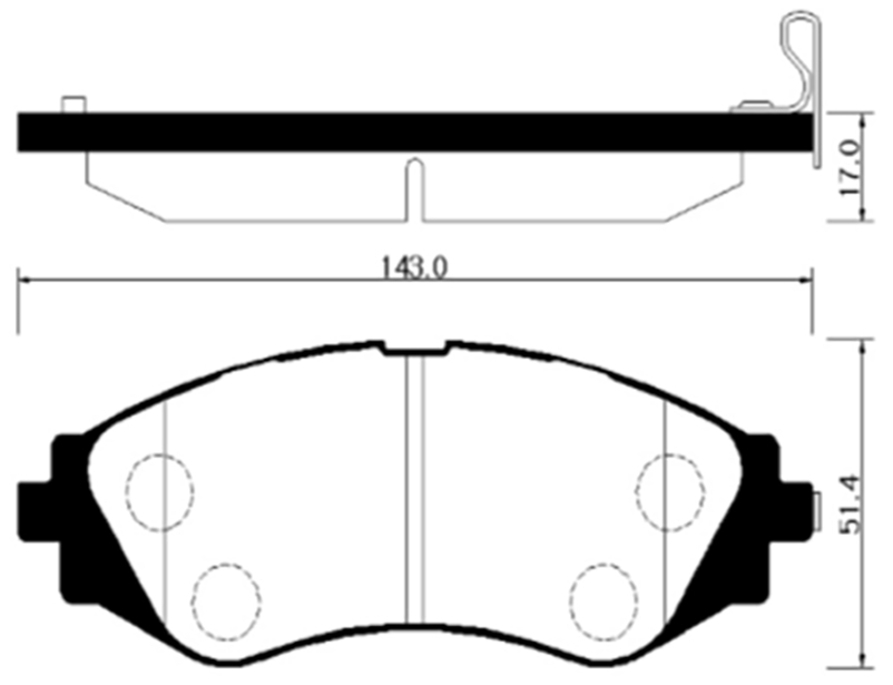 

Тормозные колодки HSB hp2006