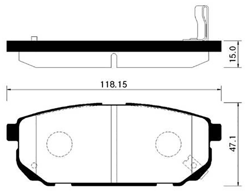 

Тормозные колодки HSB hp1018