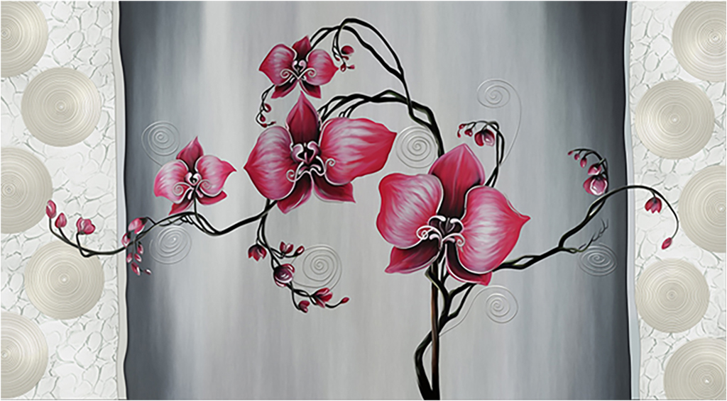 

Картина на холсте с подрамником ХитАрт Цветочная ветка 80x44 см, 537