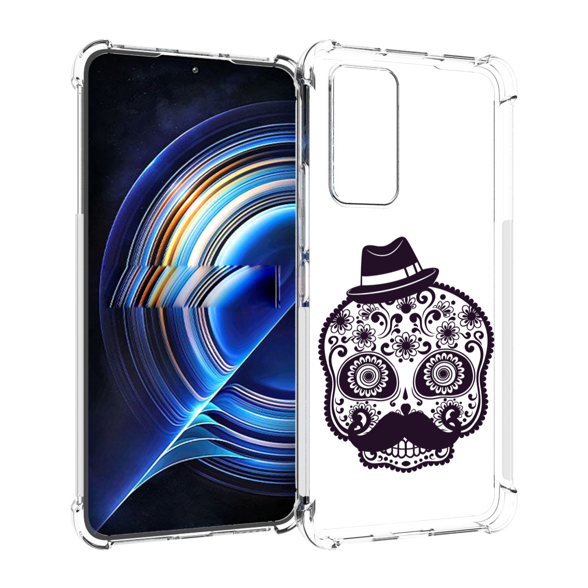 

Чехол MyPads разрисованный скелет для Tecno Camon 19 Neo, Прозрачный, Tocco