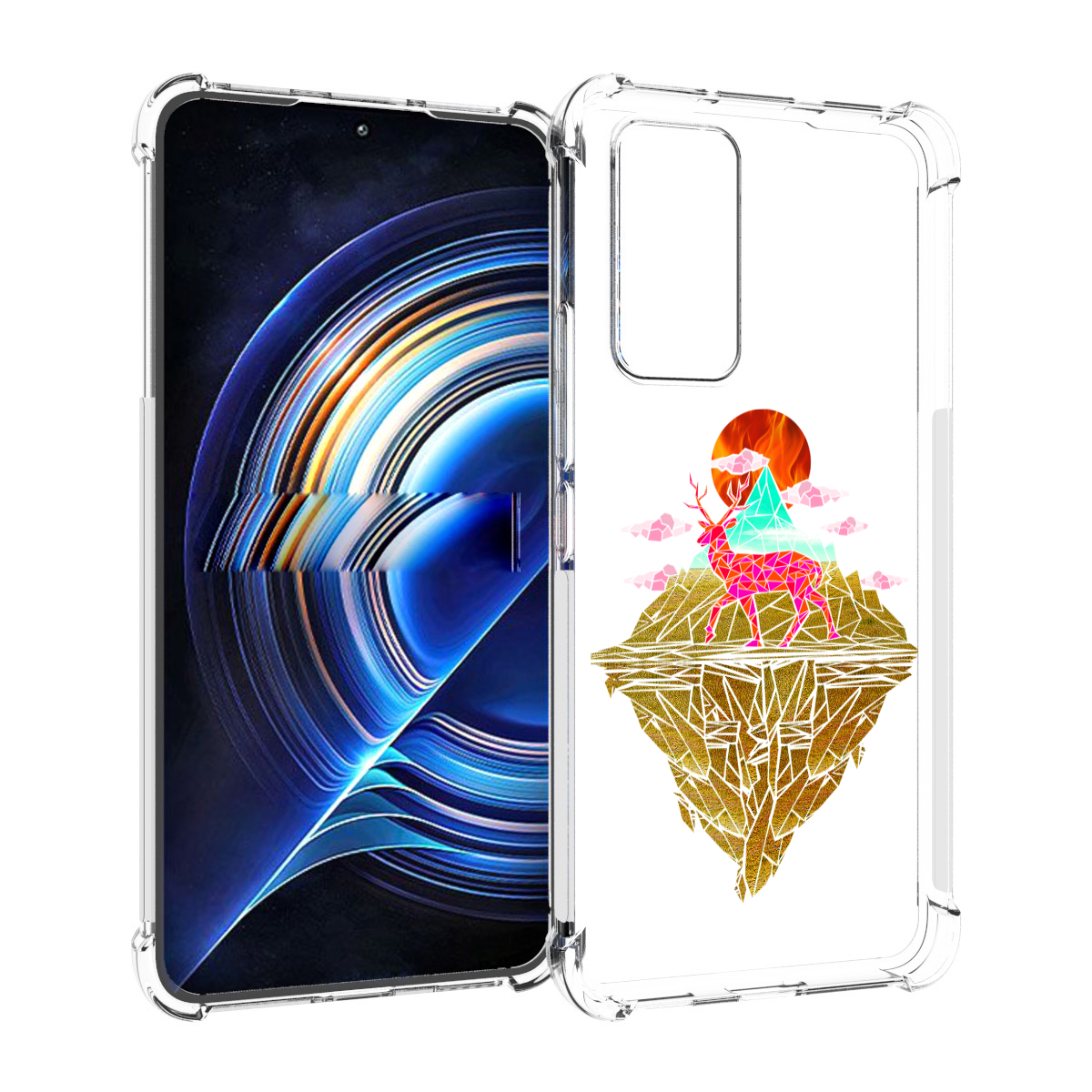 

Чехол MyPads розовый олень абстракция для Tecno Camon 19 Neo, Прозрачный, Tocco