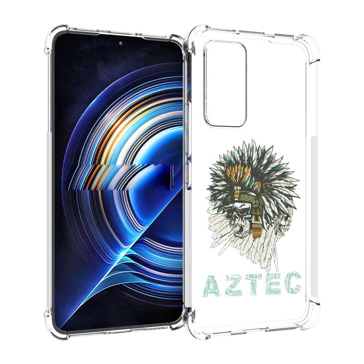

Чехол MyPads скелет индеец для Tecno Camon 19 Neo, Прозрачный, Tocco