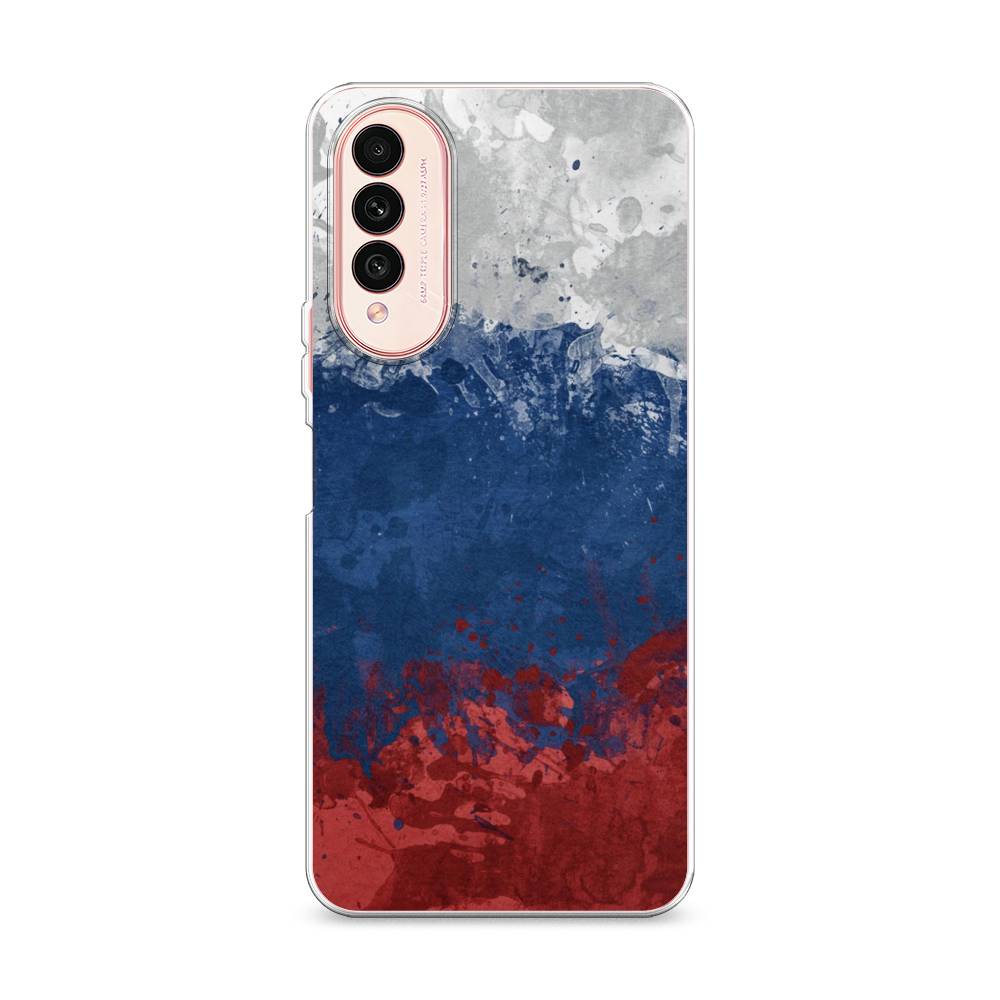 фото Силиконовый чехол "флаг россии неровный" на wiko t50 / вико т50 awog