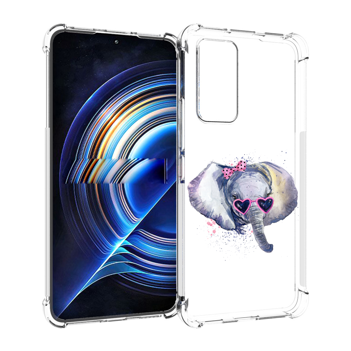 

Чехол MyPads слоник в очках для Tecno Camon 19 Neo, Прозрачный, Tocco