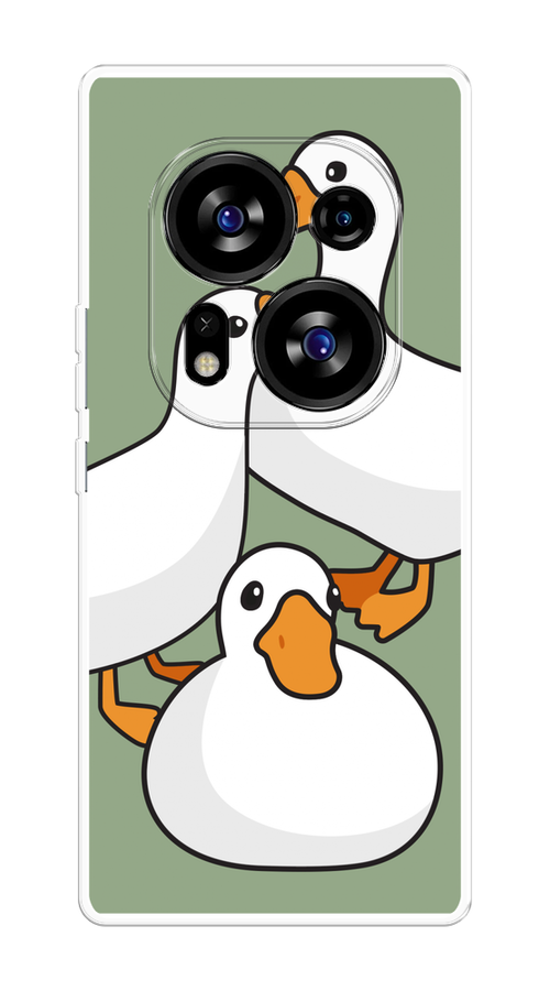 

Чехол на Tecno Phantom X2/X2 Pro "Утиное трио", Оранжевый;белый;серый, 303350-1