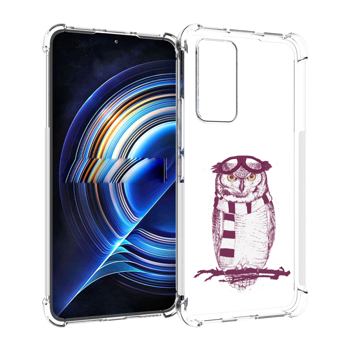 

Чехол MyPads сова-летчик для Tecno Camon 19 Neo, Прозрачный, Tocco