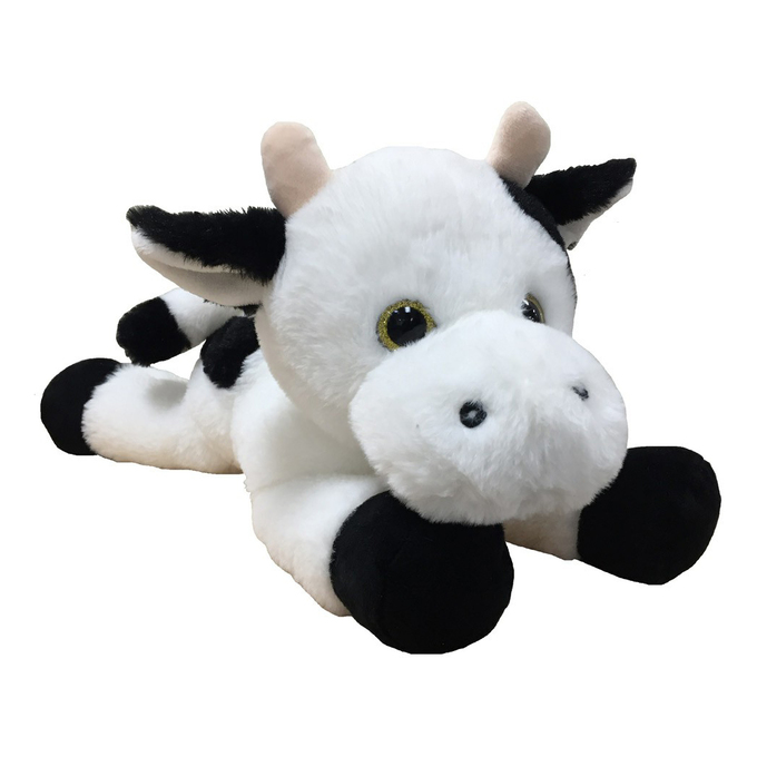 фото Мягкая игрушка коровка лежачая девилон 40 см