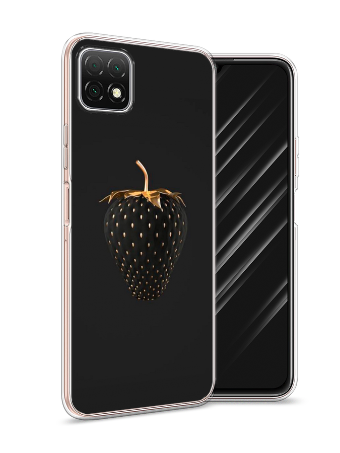 

Чехол Awog на Wiko T3 "Черно-золотая клубника", Золотистый;черный