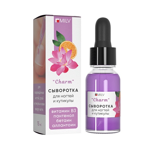 

Сыворотка Для Ногтей И Кутикулы Milv Charm 15 Мл, Сыворотка для ногтей и кутикулы