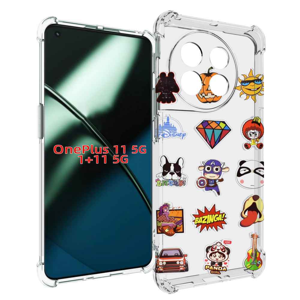 

Чехол MyPads Стикеры-2 для OnePlus 11, Прозрачный, Tocco