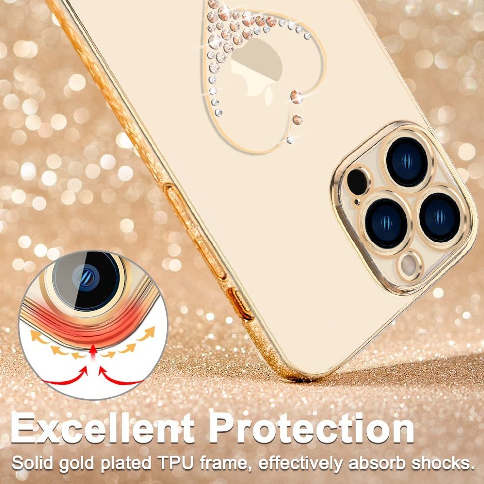 

Чехол PQY Wish для iPhone 13 Розовое золото, Желтый