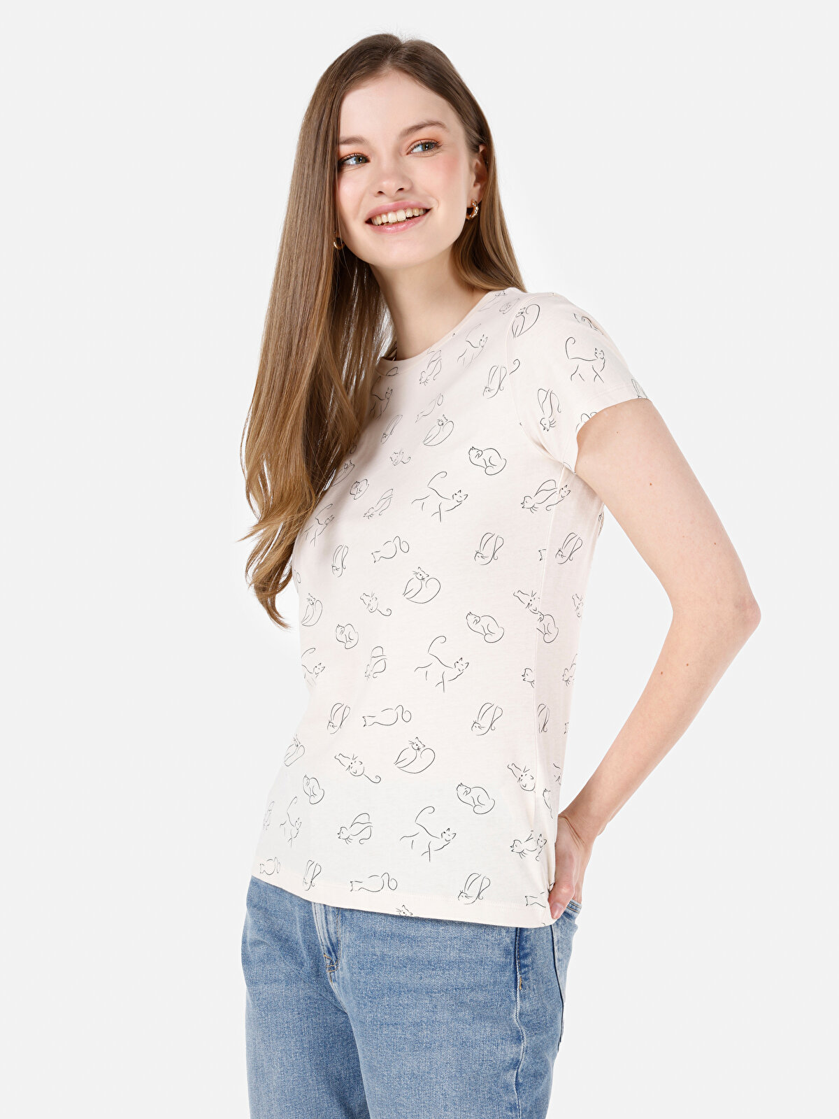

Футболка женская Colin's CL1068587 желтая S, Желтый, CL1068587