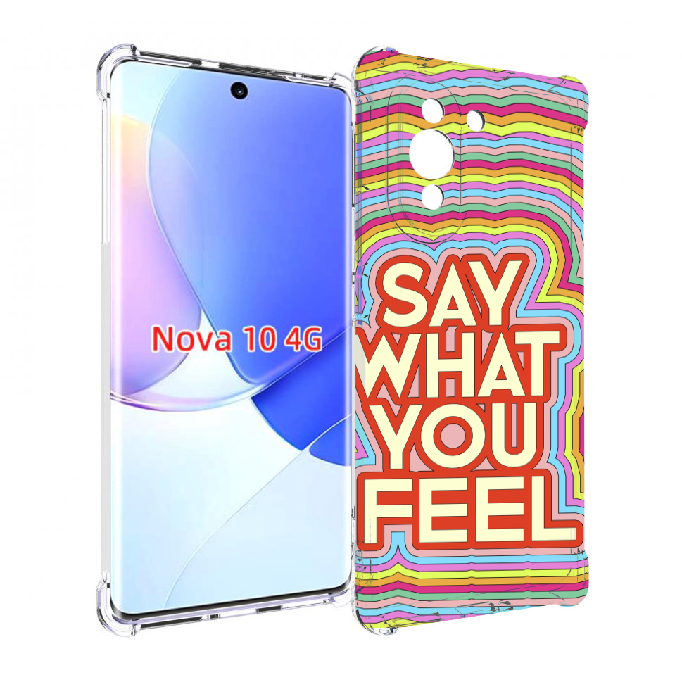 

Чехол MyPads говори то что чувствуешь для Huawei Nova 10, Прозрачный, Tocco