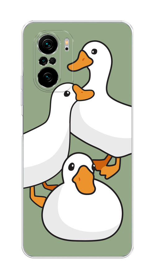 

Чехол на Poco F3, Xiaomi Redmi K40/Mi 11i "Утиное трио", Оранжевый;белый;серый, 312650-1