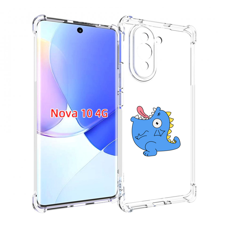 

Чехол MyPads голубая-рыбка для Huawei Nova 10, Прозрачный, Tocco