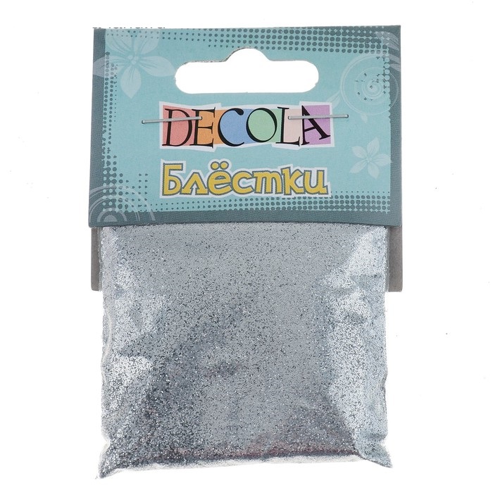 

Декор блестки ЗХК Decola 0.1 мм, 20 г, серебро