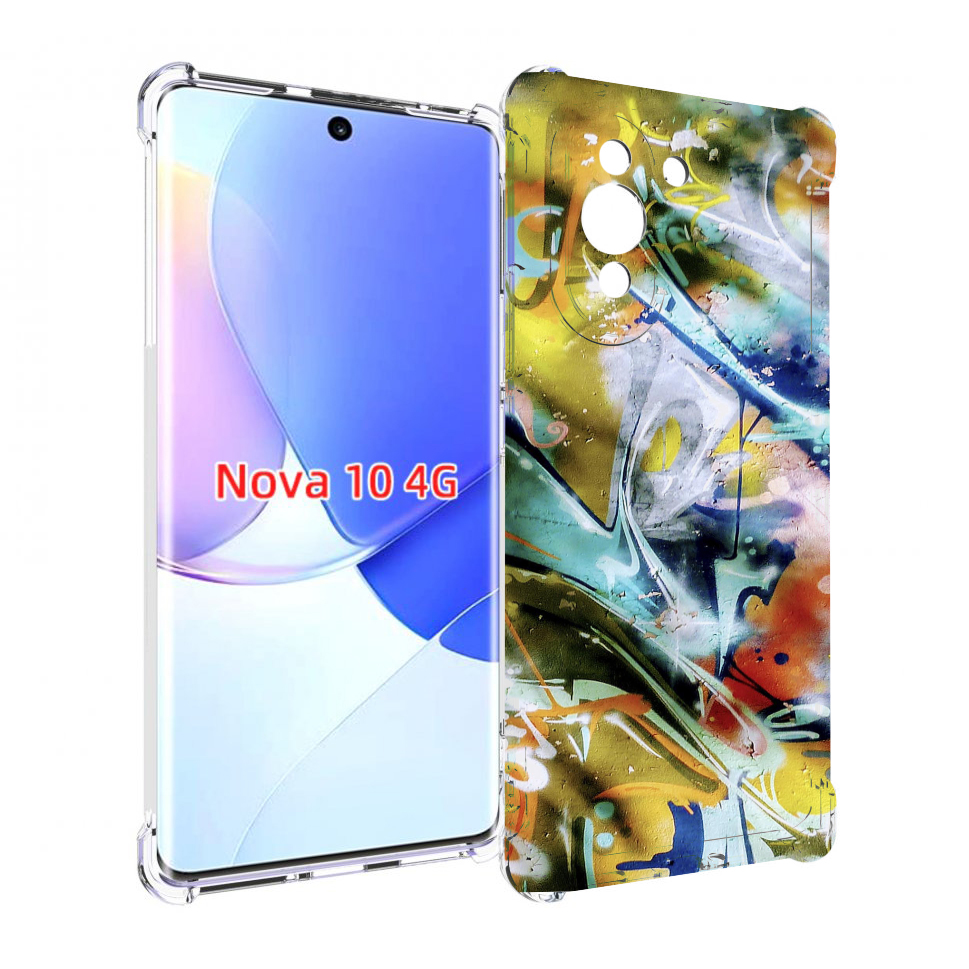 

Чехол MyPads граффити-хаос для Huawei Nova 10, Прозрачный, Tocco