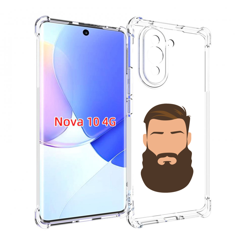 

Чехол MyPads густая-борода для Huawei Nova 10, Прозрачный, Tocco