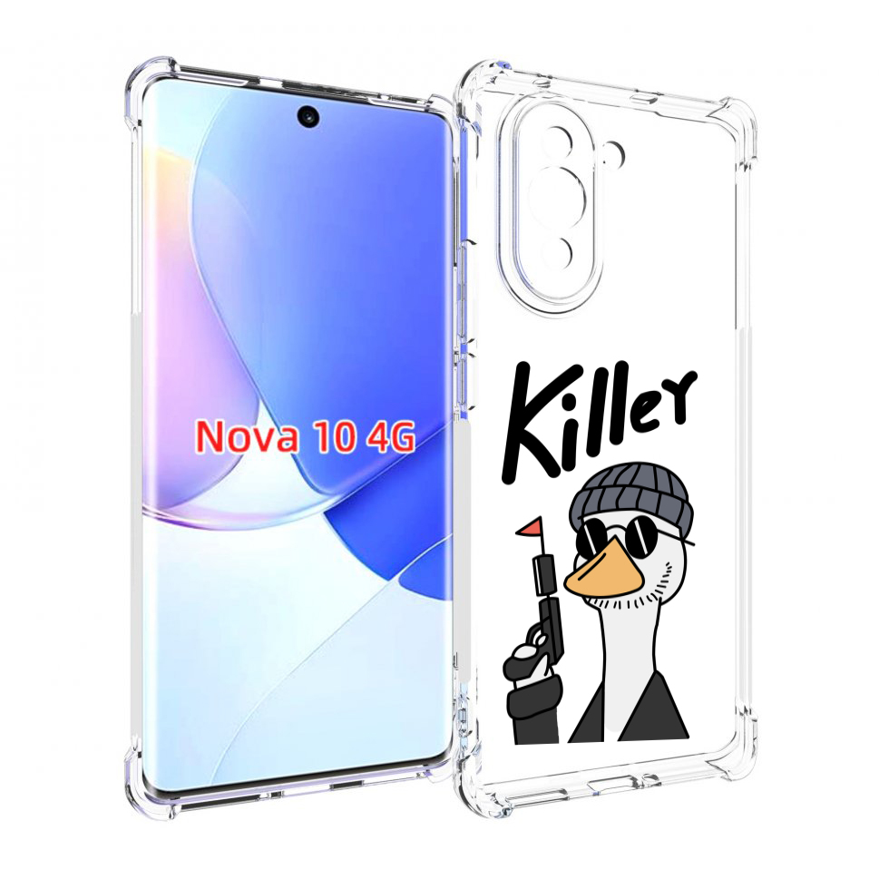 

Чехол MyPads гусь-с-пистолет для Huawei Nova 10, Прозрачный, Tocco