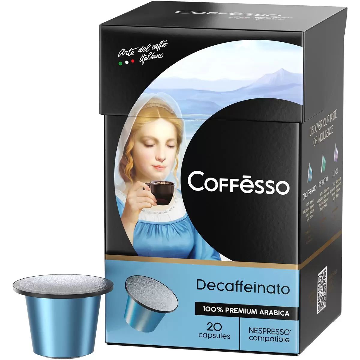 Кофе в капсулах Decaffeinato Nespresso, 20 шт по 5 гр