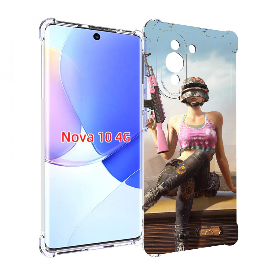 

Чехол MyPads девушка из PUBG для Huawei Nova 10, Прозрачный, Tocco