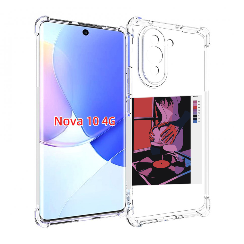 

Чехол MyPads девушка красивая сзади женский для Huawei Nova 10, Прозрачный, Tocco