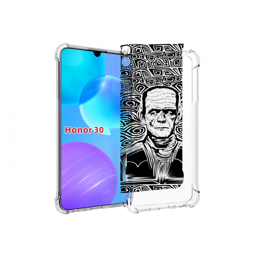 

Чехол MyPads франкенштейн черно белый для Huawei Honor 30 Lite, Tocco