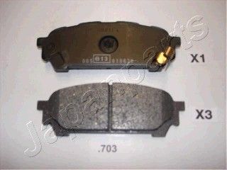 

Колодки Торм. Диск. Imрrеzа Веrlinа/St. Wаgоn 2.0I Wrх Тurbо JAPANPARTS pp703af