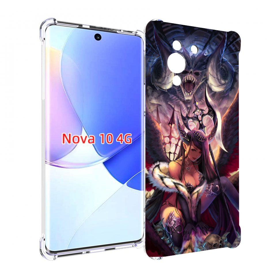 

Чехол MyPads девушка с демоном на фоне женский для Huawei Nova 10, Прозрачный, Tocco