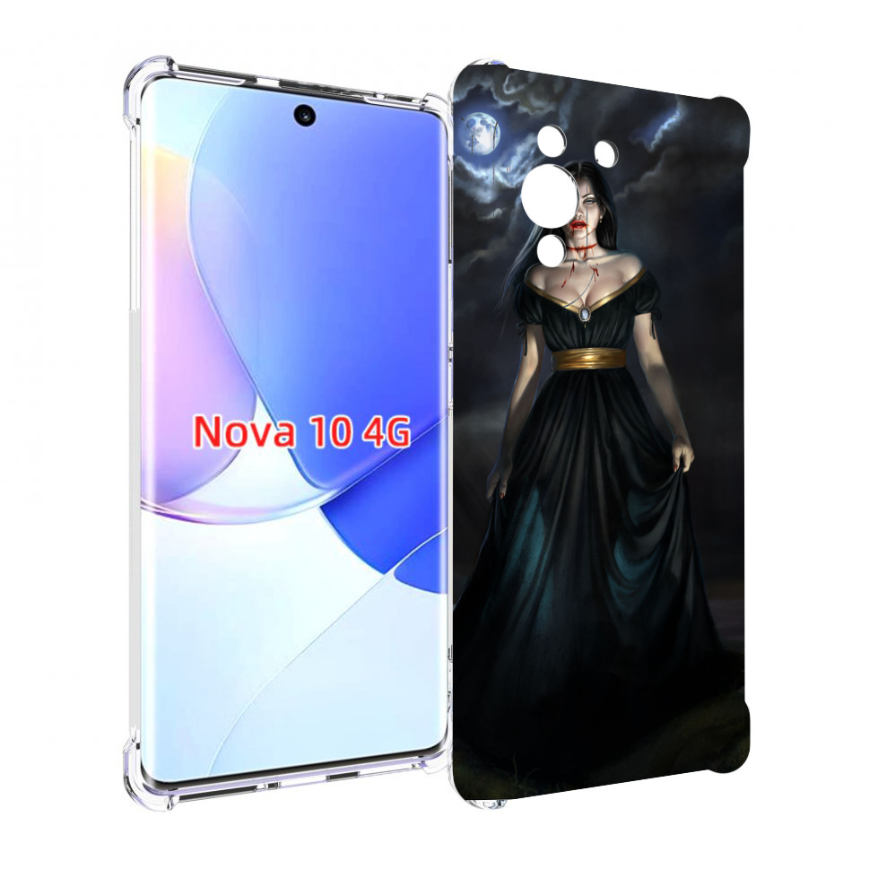 

Чехол MyPads девушка с порезом на горле женский для Huawei Nova 10, Прозрачный, Tocco