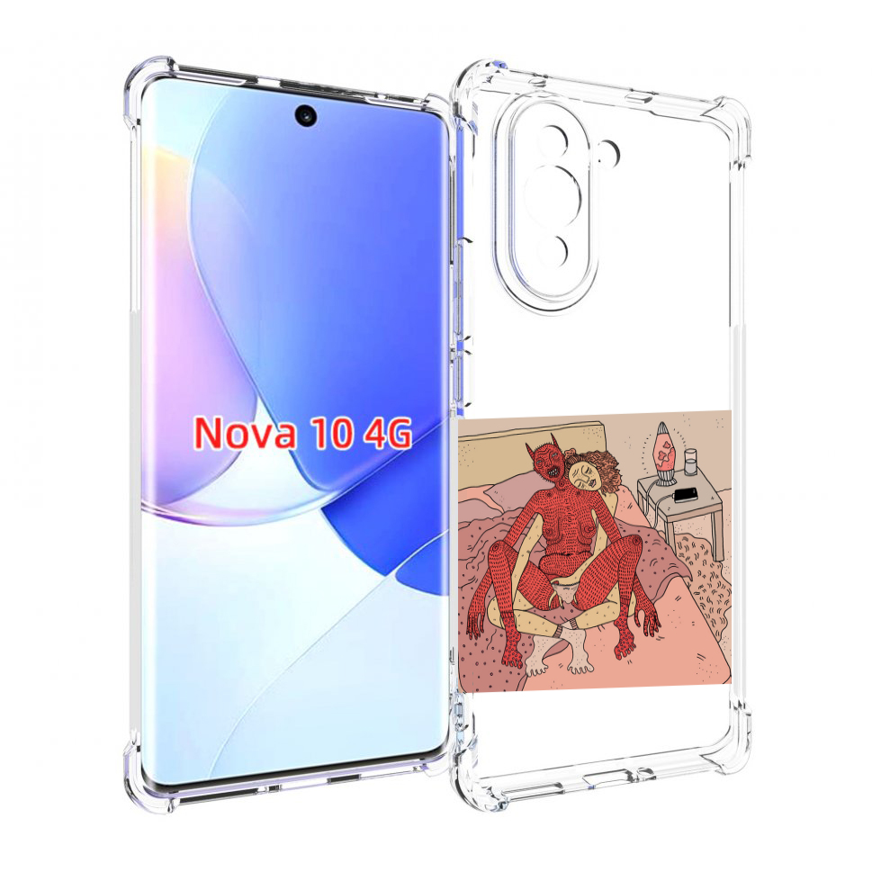 Чехол MyPads девушка-без-кожи для Huawei Nova 10