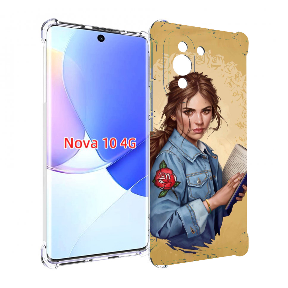 

Чехол MyPads девушка-в-бежевом-фоне для Huawei Nova 10, Прозрачный, Tocco