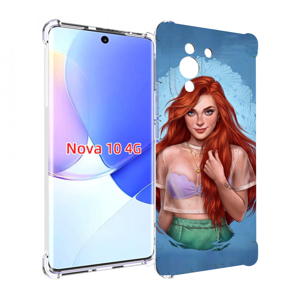 

Чехол MyPads девушка-в-голубом-фоне женский для Huawei Nova 10, Прозрачный, Tocco