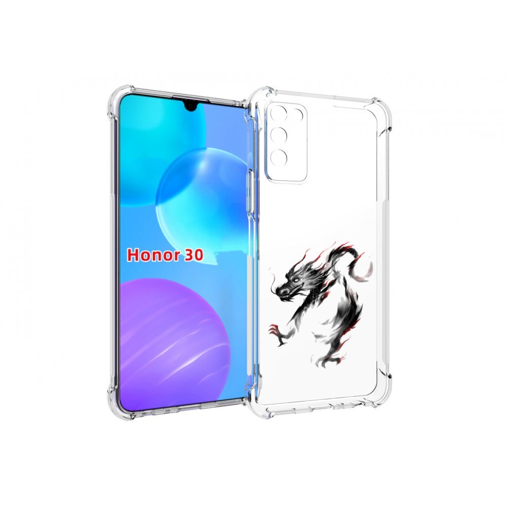 

Чехол MyPads черный дракон для Huawei Honor 30 Lite, Tocco
