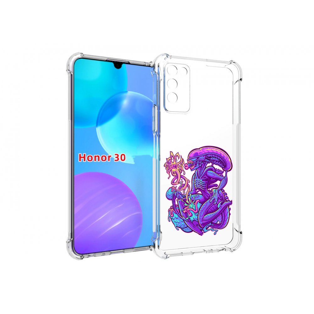 

Чехол MyPads чужой фиолетовый цвет для Huawei Honor 30 Lite, Tocco