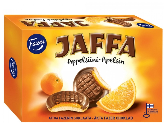 фото Печенье fazer jaffa с апельсиновым мармеладом 300 г