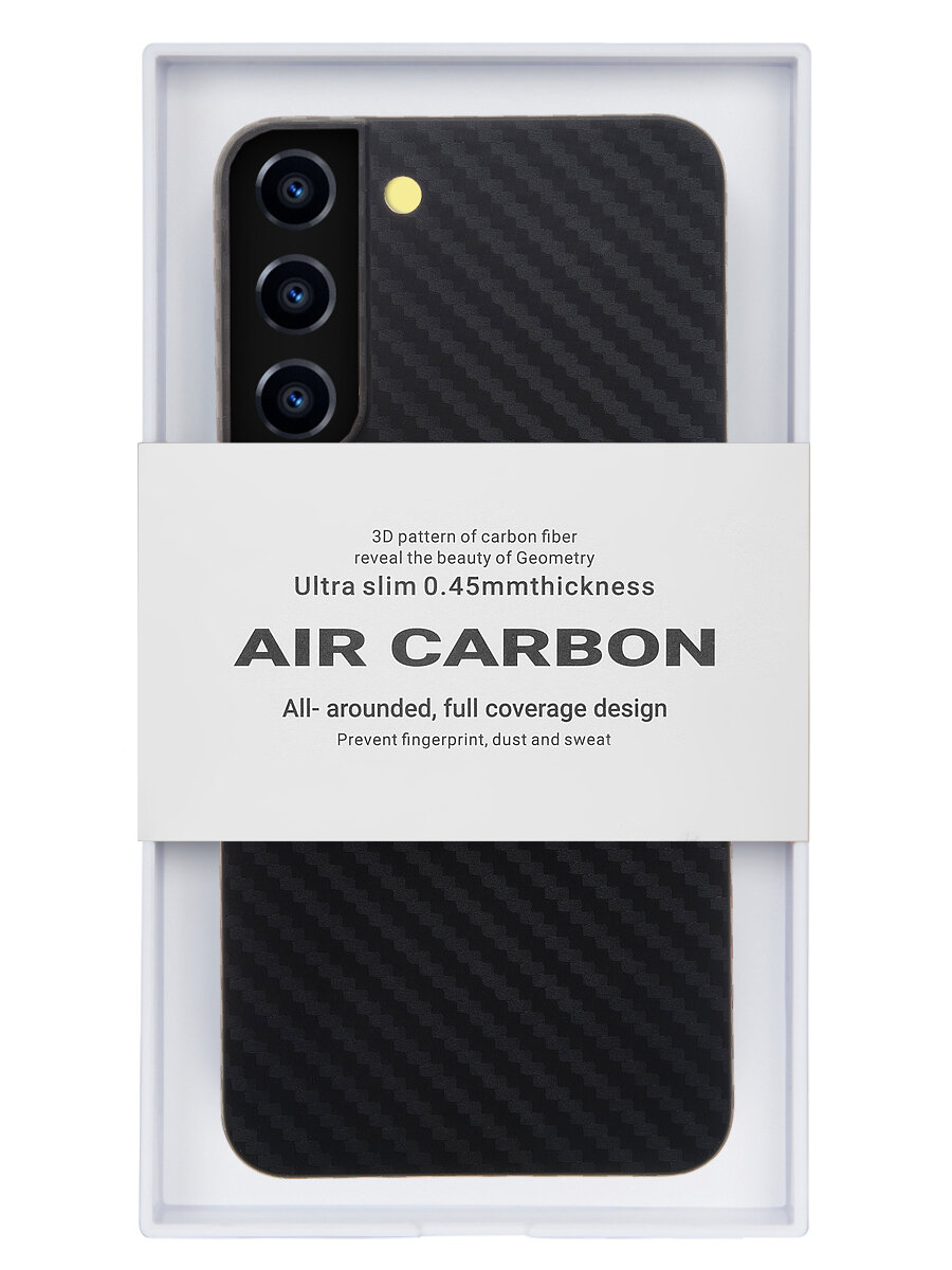 

Чехол для Samsung Galaxy S22 AIR Carbon High Quality - Чёрный, Черный, Samsung Galaxy S22,Samsung Galaxy S22 Dual SIM