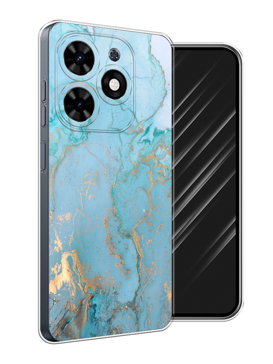 

Чехол Awog на Tecno Spark 20C "Голубой мрамор рисунок", 304950-1
