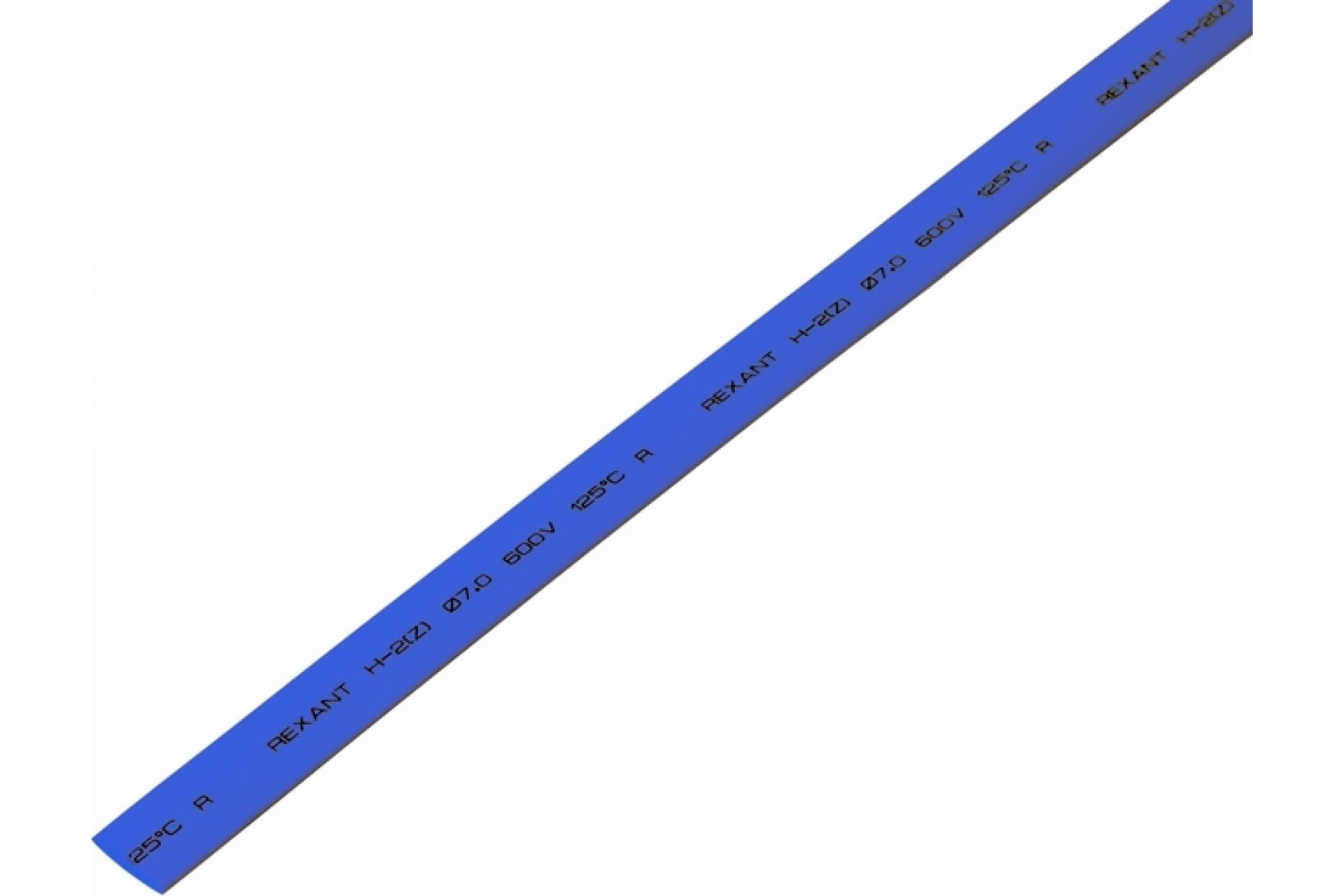 фото Трубка термоус. rexant длина 1000мм, ширина 7мм, диаметр 7мм, синий, 50шт [20-7005]