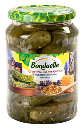 Огурцы Bonduelle по-дижонски с медом и семенами горчицы 720 г
