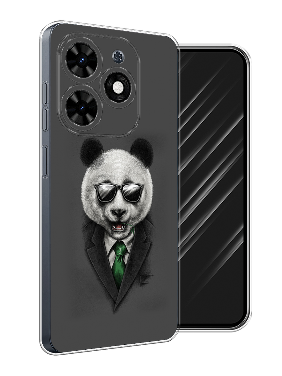 

Чехол Awog на Tecno Spark 20C "Деловая панда", Серый;зеленый, 304950-1