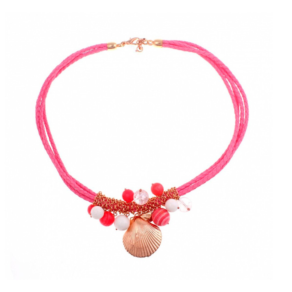 

Колье из бижутерного сплава с ракушкой 45 см Ester Bijoux C765-R BR, C765-R BR