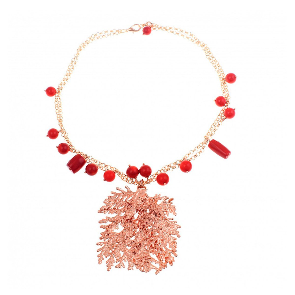 

Колье из бижутерного сплава с искусственным жемчугом 40 см Ester Bijoux CL953-RG/R BR
