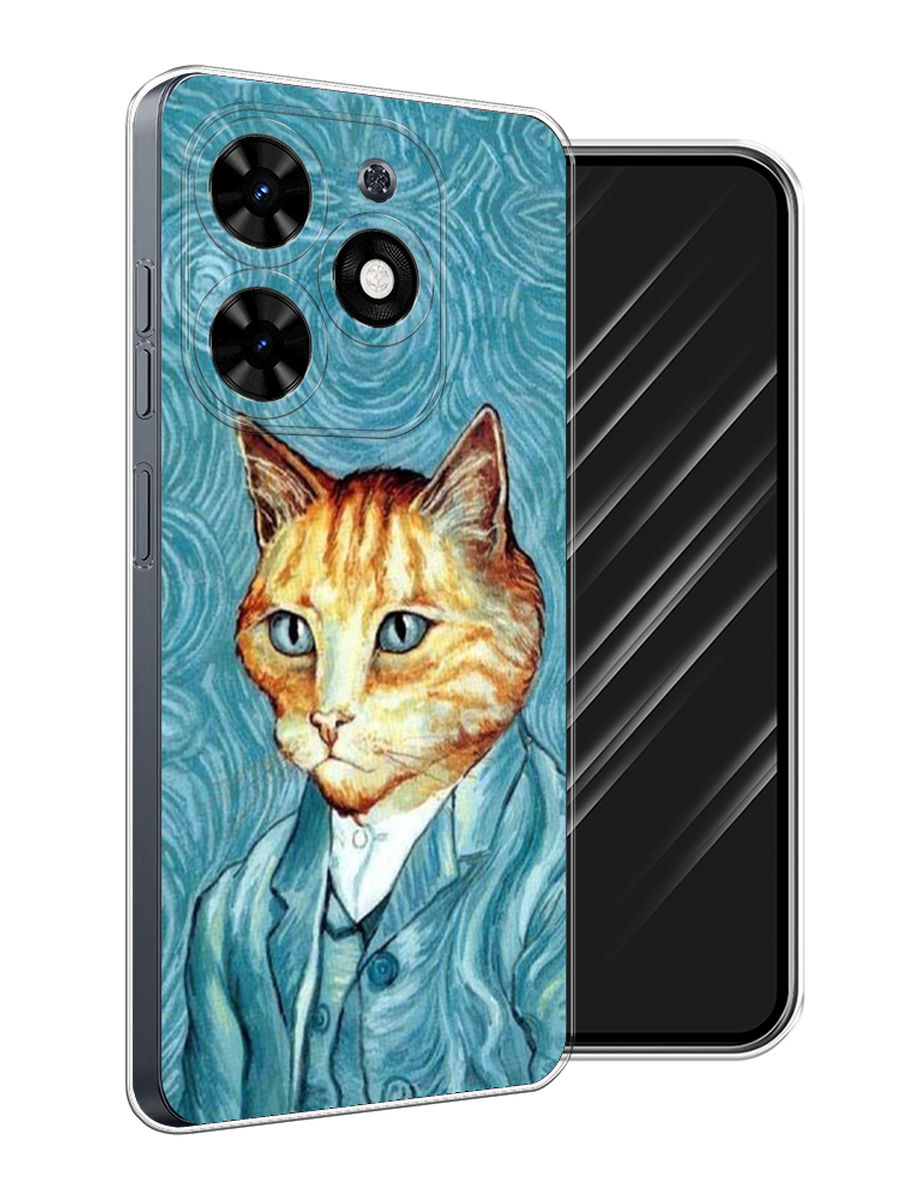 

Чехол Awog на Tecno Spark 20C "Кот Ван Гог", Голубой;коричневый, 304950-1