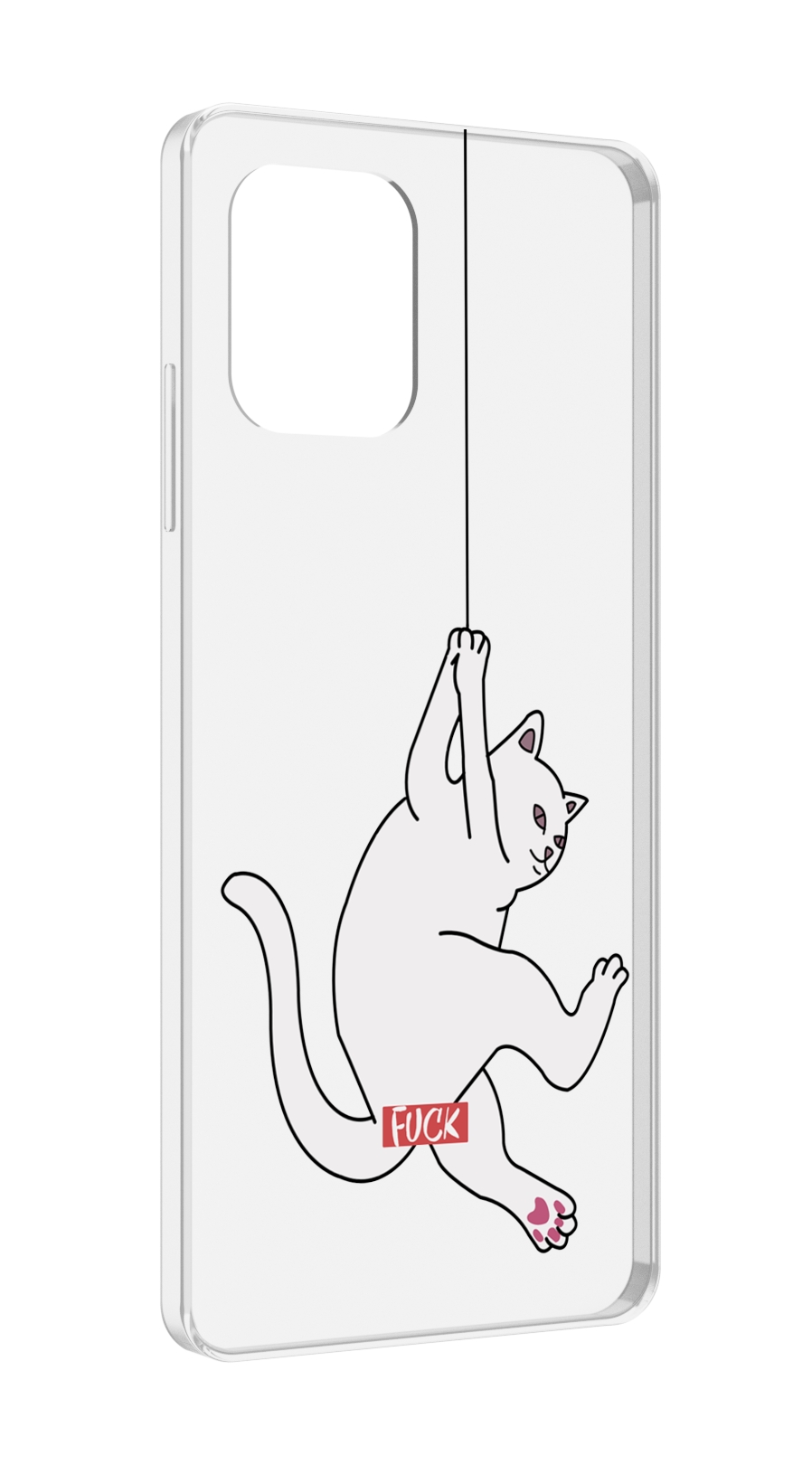 

Чехол MyPads котяра-на-веревке для UMIDIGI Power 7 Max / Power 7S, Прозрачный, Tocco