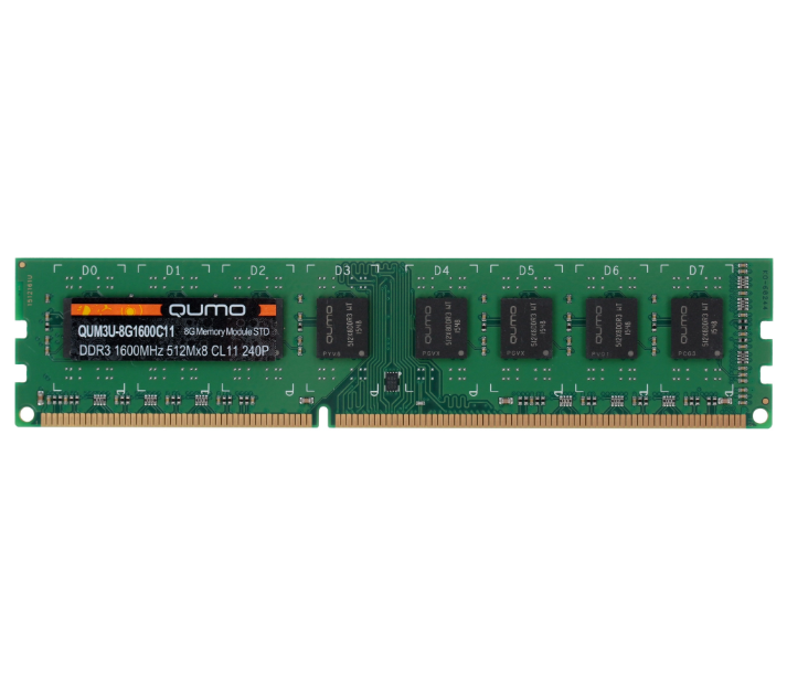 

Оперативная память Qumo (19680), DDR3 1x8Gb, 1600MHz